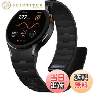 �y���������z[Bandletic] Galaxy watch 7 �o���h - �}�O�l�b�g�� Samsung�p 6/5/4 44mm 40mm/ FE/6 Classic 47mm 43mm/5 Pro 45mm/4 Classic�Ή� N54���� �ʋC�� ���y�� 2�F�f�U�C�� �F�F�u���b�N