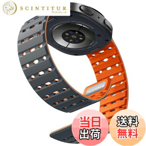 �y���������z[Bandletic] Galaxy watch 8 �o���h - �}�O�l�b�g�� �V���R���o���h Watch 8 44mm 40mm/ Watch 8 Classic 46mm �ɑΉ� N52���� �ʋC�� �ϊ� �h�� �y�� �j�����p �����p�o���h �F�F�O���[/�I�����W