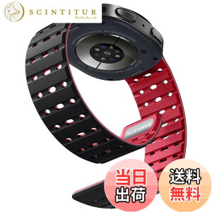 �y���������z[Bandletic] Galaxy watch 8 �o���h - �}�O�l�b�g�� �V���R���o���h Watch 8 44mm 40mm/ Watch 8 Classic 46mm �ɑΉ� N52���� �ʋC�� �ϊ� �h�� �y�� �j�����p �����p�o���h �F�F�u���b�N/���b�h