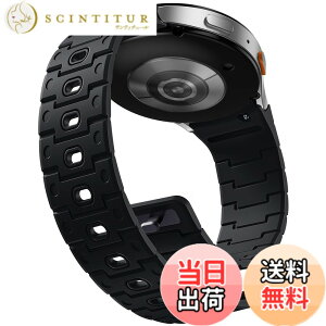 �y���������z[Bandletic] Galaxy Watch 7 �o���h -N52���͎��Γ��� �ʋC�� �y�� �V���R�� �X�|�[�c�o���h Galaxy Watch 7/6/5/4/Classic/5 Pro 40mm/42mm/43mm/44mm/46mm/47mm �Ή� �����Y ���f�B�[�X �F�F�u���b�N