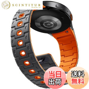 �y���������z[Bandletic] Galaxy Watch 7 �o���h -N52���͎��Γ��� �ʋC�� �y�� �V���R�� �X�|�[�c�o���h Galaxy Watch 7/6/5/4/Classic/5 Pro 40mm/42mm/43mm/44mm/46mm/47mm �Ή� �����Y ���f�B�[�X �F�F�O���[/�I�����W