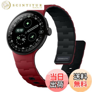 �y���������z[Bandletic] 2025 �V�^ Google Pixel Watch �o���h - Pixel Watch 1�E2�E3�E4�i41mm�j �Ή� N54���΃o���h �}�O�l�b�g���V���R�� �j�����p �X�|�[�c�p �y�� �F�F���b�h/�u���b�N