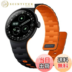 �y���������z[Bandletic] 2025 �V�^ Google Pixel Watch �o���h - Pixel Watch 1�E2�E3�E4�i41mm�j �Ή� N54���΃o���h �}�O�l�b�g���V���R�� �j�����p �X�|�[�c�p �y�� �F�F�u���b�N/�I�����W