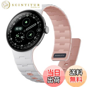 �y���������z[Bandletic] 2025 �V�^ Google Pixel Watch �o���h - Pixel Watch 1�E2�E3�E4�i41mm�j �Ή� N54���΃o���h �}�O�l�b�g���V���R�� �j�����p �X�|�[�c�p �y�� �F�F�z���C�g/�s���N