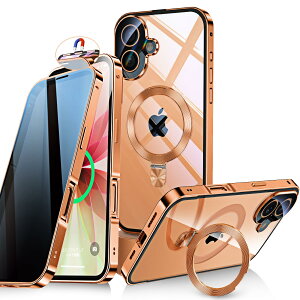 �y���������zBluoocase�y�����X���C�h���b�N�I3in1�X�^���h�E�`�����h�~�ziPhone 17 �p �P�[�X �S�ʕی� Magsafe�Ή��ECD�����O �c������ �A�C�t�H��17 �J�o�[ 9H�����K���X ���C�����X�[�d ���� ���