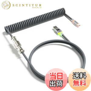 �y���������zATTACK SHARK C01ULTRA �L�[�{�[�h �R�C���P�[�u�� ���E�� �q��R�l�N�^�t�� RGB���C�g���� Type-C USB-A �_�u���X���[�u ���ϋv �����^ ���J�j�J�� �Q�[�~���O ����J�X�^���Ή� �f�X�N�g