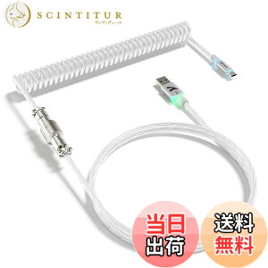 �y���������zATTACK SHARK C01ULTRA �L�[�{�[�h �R�C���P�[�u�� ���E�� �q��R�l�N�^�t�� RGB���C�g���� Type-C USB-A �_�u���X���[�u ���ϋv �����^ ���J�j�J�� �Q�[�~���O ����J�X�^���Ή� �f�X�N�g