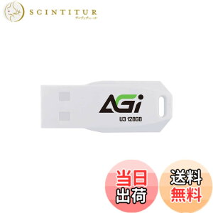 �y���������zAGI USB������ USB3.2 USB Type-A �ő�ǂݎ�葬�x 120MB/s ���^�� �O�t�������� �g�ѕ֗� UP138 �F�F�z���C�g�A�T�C�Y�F128GB