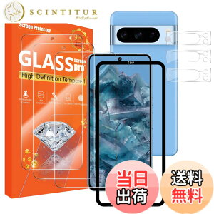 �y���������zSeninhi [3+3Pack] for Google Pixel 8 Pro Screen Protector 3Pack + Camera Lens Protector 3Pack, Tempered Glass Screen Protector [With Easy Installation Frame] [9H Hardness] [Anti-Scratch] [Bubble Free]-Clear Pixel8Pro �T�C�Y�FPixel8pro