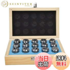 【送料無料】15個ER25スプリングコレットセット、216mm炭素鋼フライス盤チャックセット、CNC用収納ボックス付きコレットチャック、彫刻機