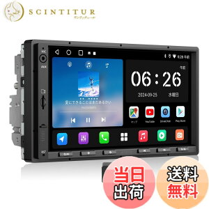 �y���������zATOTOEXCEL A5L 7�C���` Android�i�r �f�B�X�v���C�I�[�f�B�I 2DIN �A���C�����XCarPlay Android Auto �~���[�����N�AWiFi/BT/USB�e�U�����O HDMI�o�́AMirrorLink�AOBD2�f�f�@�t���ADSP 24�o���hEQ�AChat