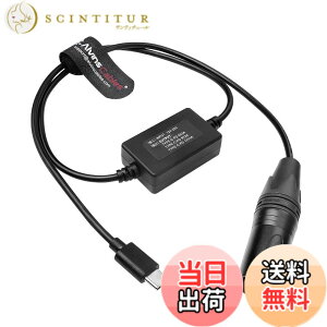�y���������zAlvin's Cables Type-C �d���P�[�u�� - Canon R5C�ESony A7SIII/FX3�ENikon Z5/Z9/S5 �Ή� USB-C PD 5V/9V/12V 3A �~���[���X�J�����E�X�}�z���d�p 60cm �F�F4�s�� XLR