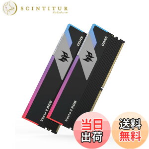�y���������zAcer Predator Vesta 2 DDR5 RGB PC�p������ �F�F�u���b�N�A�T�C�Y�F6000MT/s 32GB C32