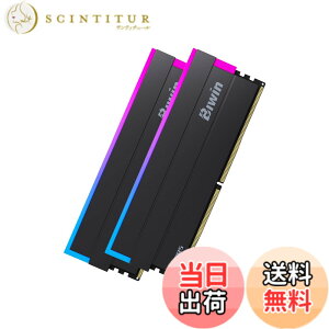 �y���������zBiwin DW100 DDR5 RGB U-DIMM PC�p������ �F�F�u���b�N�A�T�C�Y�F6000MT/s 32GB C30