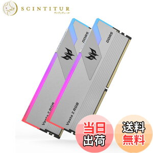 �y���������zAcer Predator Vesta 2 DDR5 RGB PC�p������ �F�F�V���o�[�A�T�C�Y�F6000MT/s 32GB C36