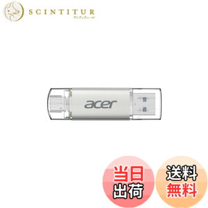�y���������zAcer UT300 USB������ USB 3.2 �ő�Ǐo���x150MB/s USB-A/C���Ή� ���� �t���b�V���������h���C�u ����➑� �T�C�Y�F128GB