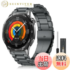 �y���������zCeiLarv 22mm �����o���h Huawei Watch GT Runner 2/ GT 6 Pro/GT 6/ GT5 Pro/ GT5 46mm/ Ultimate 2 �p �X�e�����X�� �X�}�[�g�E�H�b�` �x���g 22mm �����x���g �h�K �ϋv�� ���߉\ Amazfit Active Max/Bip 6/5/5 