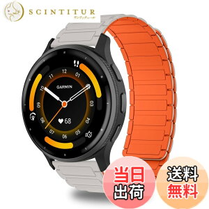 �y���������zCeiBand 22mm �o���h Garmin Forerunner 570/265/255 /Venu 4 45 mm/vivoactive 4 �Ή� �����o���h �}�O�l�b�g �r���v�x���g �V���R���� �X�|�[�c�X�g���b�v �X�}�[�g�E�H�b�`�x���g �h�� ���C�t�� 