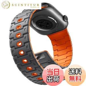 �y���������z[Bandletic]�A�b�v���E�H�b�`�p �o���h - Apple Watch�Ή��o���h N52���͎��Γ��� �y�ʃV���R���f�� �h���h�o ���g�����_���f�U�C�� 49mm/46mm/45mm/44mm/42mm/41mm/40mm/38mm �Ή� 5.5-8.3�C���`����
