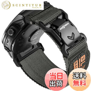 �y���������z[Bandletic]�K�[�~�� �x���g-26mm Fidlock���C�o�b�N�� �����i�C������ �y�ʁE�ʋC�E������ Fenix 8/7X/7X Pro/6X/6X Pro/Epix Pro/Instinct 2X/Quatix 3/Enduro/1/2/3/Descent Mk3i�Ή� �X�|�[�c �����p�o���h 