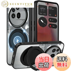 �y���������z�P�[�X �N���A �����O�t�� 360°��]�X�^���h �ϏՌ� �J�o�[ �y�� ���^ �l�C �X�}�z�P�[�X ���� PC + TPU �ԍڃz���_�[�Ή� �F�F�N���A�A�T�C�Y�FNothing phone 3a Pro