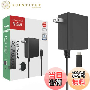 �y���������zSwitch AC�A�_�v�^�[ �[�d�� Switch OLED/Switch/Switch Lite�p �}���[�d PSE�F�؍� �X�C�b�` �[�d�� TV���[�h�Ή� ���S�ی� PD�Ή� USB Type-C�R�l�N�^ AC100V~AC240V���� 5V 1.5A/15V 2.6A�o��1.5m�P�[�u