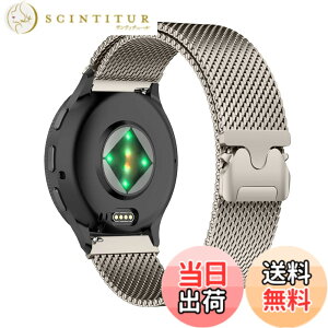 �y���������z[HinZann] �X�e�����X �o���h Garmin Venu 4 45mm/Venu 3/Venu2/D2 Air X15/vivoactive 4 �Ή����Ă��܂� 22mm�����p�x���g�E�}�O�l�b�g�E�~���l�[�[���[�v�E�������� ���b�V�� �ʋC �o���h Garmin Fore