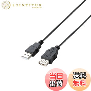�y���������zELECOM RoHS�w�ߏ���&���z���p�b�P�[�W �G�RUSB2.0�����P�[�u�� A-A���X�^�C�v �u���b�N �F�F�u���b�N�A�T�C�Y�F2m