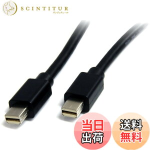 �y���������z�X�^�[�e�b�N.com Mini DisplayPort 1.2 �P�[�u�� 4K / HBR2�Ή��~�j�f�B�X�v���C�|�[�g�P�[�u�� Mini DP(�I�X) - Mini DP(�I�X) �F�F�u���b�N�A�T�C�Y�F2m