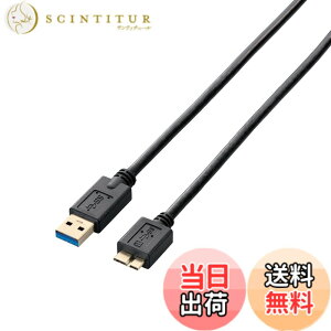 �y���������z�G���R�� USB�P�[�u�� �ymicroB�z USB3.0 (USB A �I�X to microB �I�X) �X�^���_�[�h 1m �u���b�N USB3-AMB10BK �F�F�u���b�N�A�T�C�Y�F��