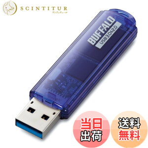 �y���������zBUFFALO USB3.0�Ή� USB������ �X�^���_�[�h RUF3-CA�V���[�Y �F�F�u���[�A�T�C�Y�F64GB