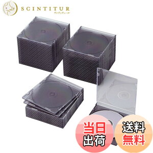 �y���������z�G���R�� DVD CD�P�[�X �v���P�[�X �X���� 1�����[ 10���p�b�N �A�\�[�g CCD-JSCS10ASO �F�F�N���A�u���b�N�A�T�C�Y�F1�����[x50���p�b�N
