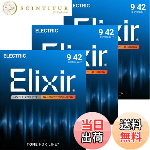 �y���������zElixir �G���N�T�[ �G���L�M�^�[�� NANOWEB �y�������K�i�z �F�F3�Z�b�g�A�T�C�Y�FSuper Light .009-.042
