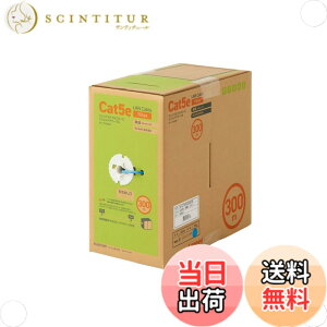 �y���������z�G���R�� LAN�P�[�u�� 100m ����p RoHS�w�ߑΉ� CAT5e �F�F�u���[�A�T�C�Y�F300m