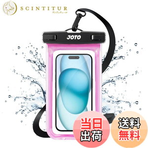 �y���������zJOTO �h���P�[�X 2���Z�b�g �X�}�z�p IPX8�F��iPhone16/15/14/13/12 Pro Max Galaxy S24/S23 Ultra Pixel 8 Pro �Ή� 7�C���`�܂� �w��F�ؑΉ� ���C �C �v�[�� �ނ� �A�E�g�h�A ��|���� -�u���b�N �F