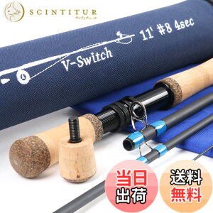 �y���������zM MAXIMUMCATCH Maxcatch V-Switch ����X�C�b�`���b�h �t���C���b�h �J�[�{��4�s�[�X���b�h �F�F�t���C���b�h�i4�s�[�X�j�A�T�C�Y�F11ft 6/9 wt