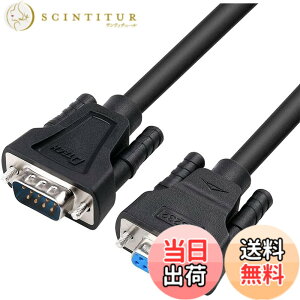�y���������zDTECH RS232C �V���A���P�[�u�� D-Sub9�s���I�X-D-Sub9�s�����X �N���X�P�[�u�� �F�F�u���b�N�A�T�C�Y�F1.5m