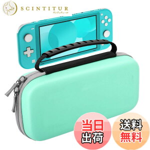 �y���������zSwitch/Switch�L�@EL/Switch Lite �P�[�X ATiC �X�C�b�` �L�������O�P�[�X ���[�o�b�O EVA�f�� �ϏՌ� �S�ʕی� �y�� �Q�[���J�[�h���[ �����^�ѕ֗� �F�FTurquoise�A�T�C�Y�FSwitchLite�p