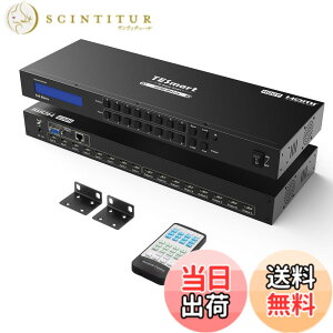 �y���������zTESmart HDMI �}�g���b�N�X 4K EDID�@�\ ��PC���� HDMI �ؑ֊� �F�FBlack�A�T�C�Y�F4K@30Hz