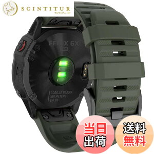 �y���������z26mm �V���R���E�H�b�`�o���h �ւ��x���g �͂ɓK�� GARMIN(�K�[�~��)Fenix 7X / Fenix 6X / Fenix 5X / Enduro 2 / epix Pro 51mm / D2 Delta PX�p ���� �x���g �N�C�b�N�����[�X�u�����t�� �K�[�~�� In
