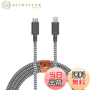 �y���������zNative Union Belt Cable XL - 10ft USB-C to Lightning �F�FZebra