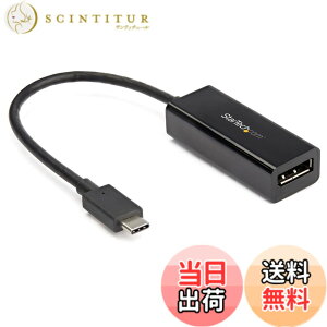 �y���������zStarTech.com USB-C - DP �A�_�v�^�c �F�F�u���b�N�A�T�C�Y�F8K 60Hz | DP 1.4 | HBR3