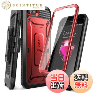 �y���������zSUPCASE iPhone SE3(��3����) 2022 SE(��2����) /iPhone8 /iPhone7 �P�[�X �Ή� 2020 �V�����J�o�[ �t���ی�t�B���� �ƍ������N���b�v�t�� �č��R���K�i�擾 �ϏՌ� �h�o �� �F�F���b�h�A�T�C