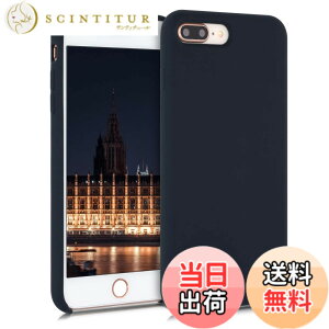 �y���������zkwmobile �X�}�z�P�[�X Apple iPhone 7 Plus/iPhone 8 Plus�Ή� �P�[�X - TPU ���L�b�h �V���R�� �J�o�[ - �ϏՌ� ���h�~ �T���T�� Case �F�F�u���[�x���[�̐�