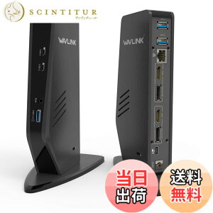 �y���������zWAVLINK �c�u��USB-c ���j�o�[�T���h�b�L���O�X�e�[�V���� PD 65W �f���A��4K/�V���O��5K Displays 2��DP/2��HDMI�|�[�g�o�� �g�����[�h/�~���[���[�h 3�� USB-A/2��USB- �F�F���A�T�C