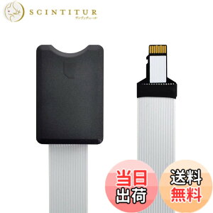 �y���������zxiwai Micro-SD TF�������[�J�[�h�L�b�g �I�X-SD���X�����\�t�g�t���b�gFPC�P�[�u���G�N�X�e���_�[ 25cm �F�F�u���b�N