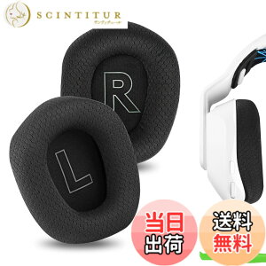 �y���������zGeekria �C���[�p�b�h Comfort �݊��� �p�b�h ���W�N�[�� Logitech G733, G535, G335 �w�b�h�z���ɑΉ� �C���p�b�h/�C���[�N�b�V����/�C���[�J�b�v (���b�V���t�@�u���b�N/�u���b�N) �F�F�u