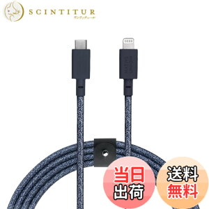 �y���������zNative Union Belt Cable XL - 10ft USB-C to Lightning �F�FIndigo�A�T�C�Y�FXL