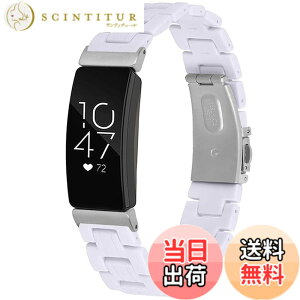 �y���������z�Ή�Fitbit Inspire �����o���h �����x���g �t�B�b�g�r�b�g Inspire �����x���g �o���h �����ގ� �X�e�����X ���߉\(�z���C�g) �F�F�z���C�g�A�T�C�Y�FFitbit Inspire HR