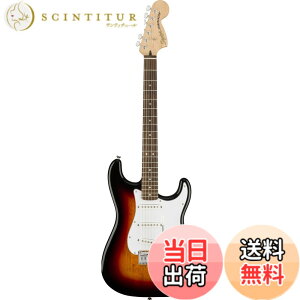 �y���������zSquier by Fender �G���L�M�^�[ Affinity Series Stratocaster, Maple Fingerboard, Black �F�F3�J���[�T���o�[�X�g
